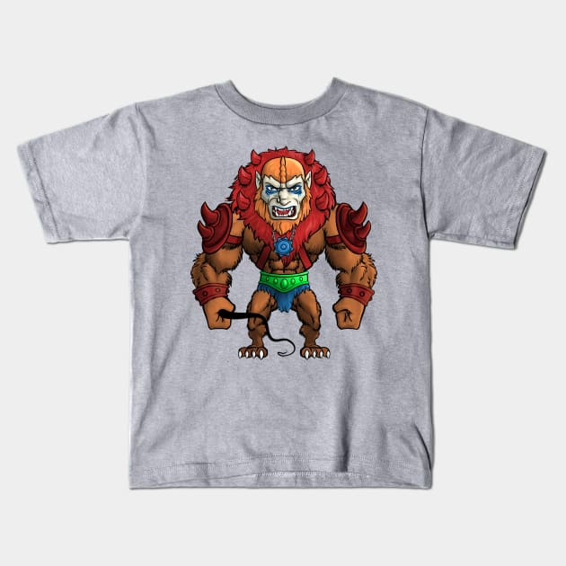 Beastman Kids T-Shirt by EMBoyd ART